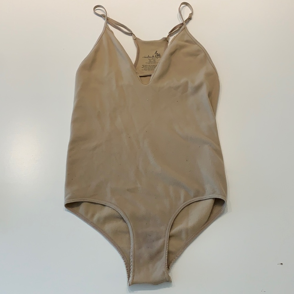 Nude Free People Bodysuit